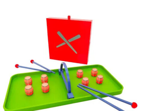 1/2 Player Chopstick pick place game