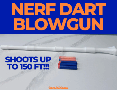 Nerf Dart Blowgun – Aim, Blow upto 150ft & Score!